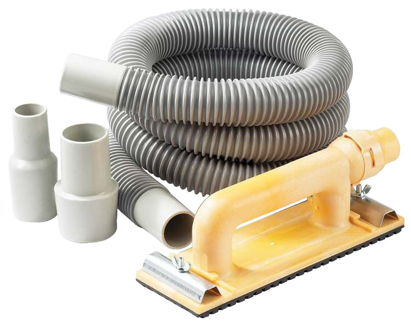 Dust-Free Sander Kit with 6-in Hose, /Vacuum Adaptors & Medium Grit Sandpaper S6154