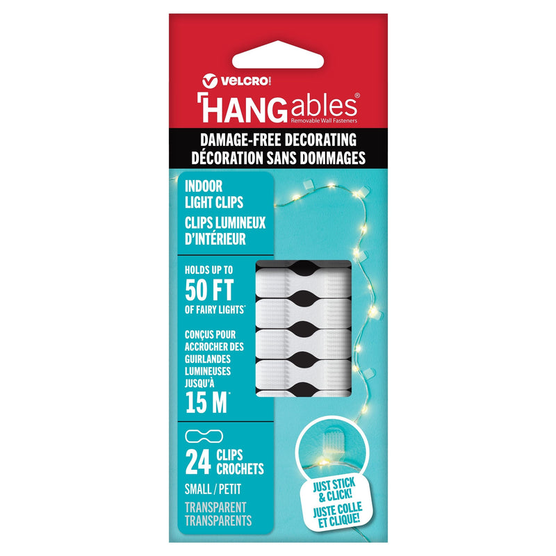 Hook-and-loop Light Clips, Clear I3829