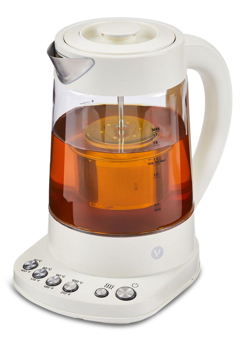 Colour Series Electric Variable Temperature Steeping Kettle, Shortbread, 1.7-L R4034