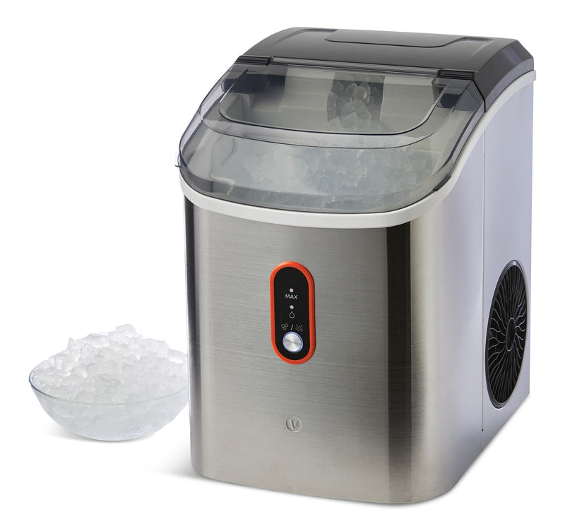 Countertop Soft Nugget Ice Maker, 33-lb Ice/Day, Stainless Steel D8264