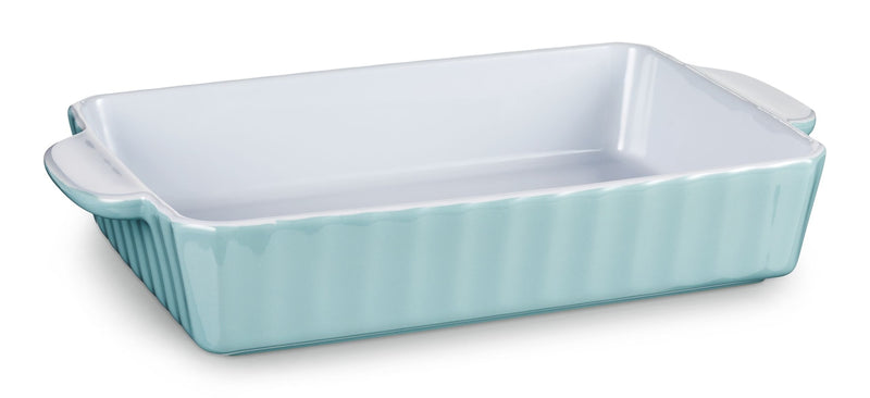 Large Rectangular Ceramic Baking Dish, Blue M7151