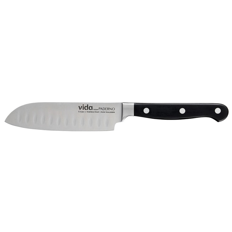 Stainless Steel Triple Rivet Santoku Knife, Ergonomic Grip, 5-in Q8251