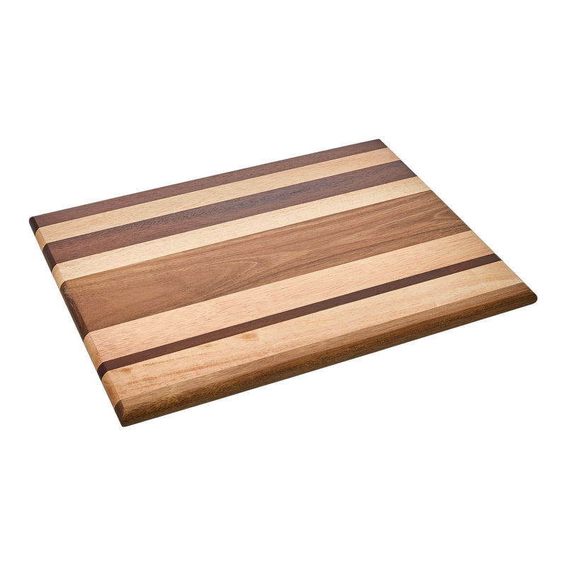 Striped Multi Wood Large Cutting Board B422