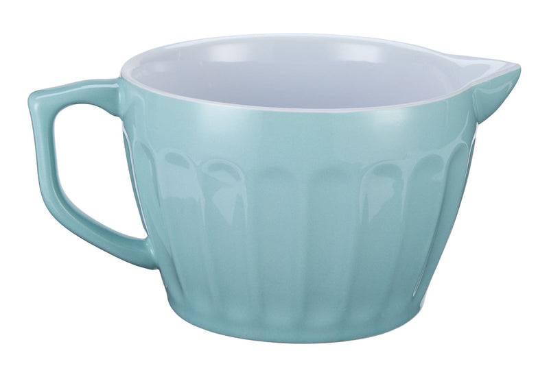White/Blue Ceramic Batter Bowl, 2.5-qt D4508