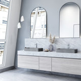 Basilica Gothic 23x14-in Deep Grey Bathroom Sink/Basin with Rectangular Vessel