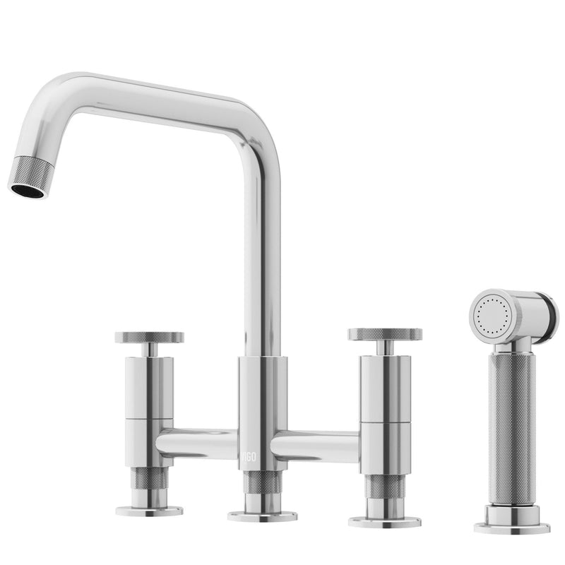 Cass 2-Handle Bridge Kitchen Faucet O7259