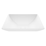Hibiscus Matte Stone Round Vessel Bathroom Sink/Basin, Above-Counter Installation, White