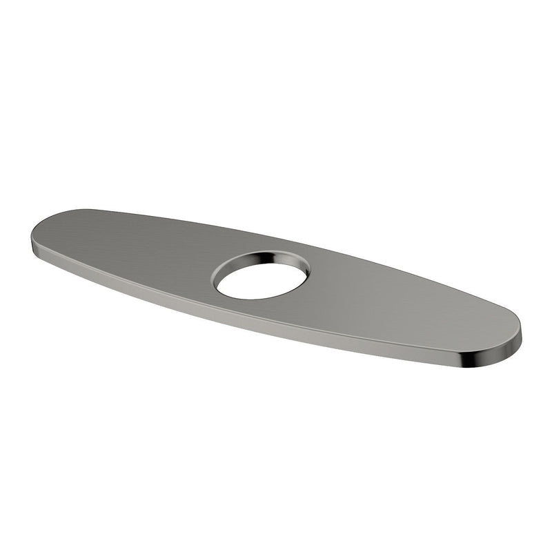 Kitchen Sink Faucet Hole Cover Deck Plate For 1 or 3 Hole, Stainless Steel, 10-in W3105