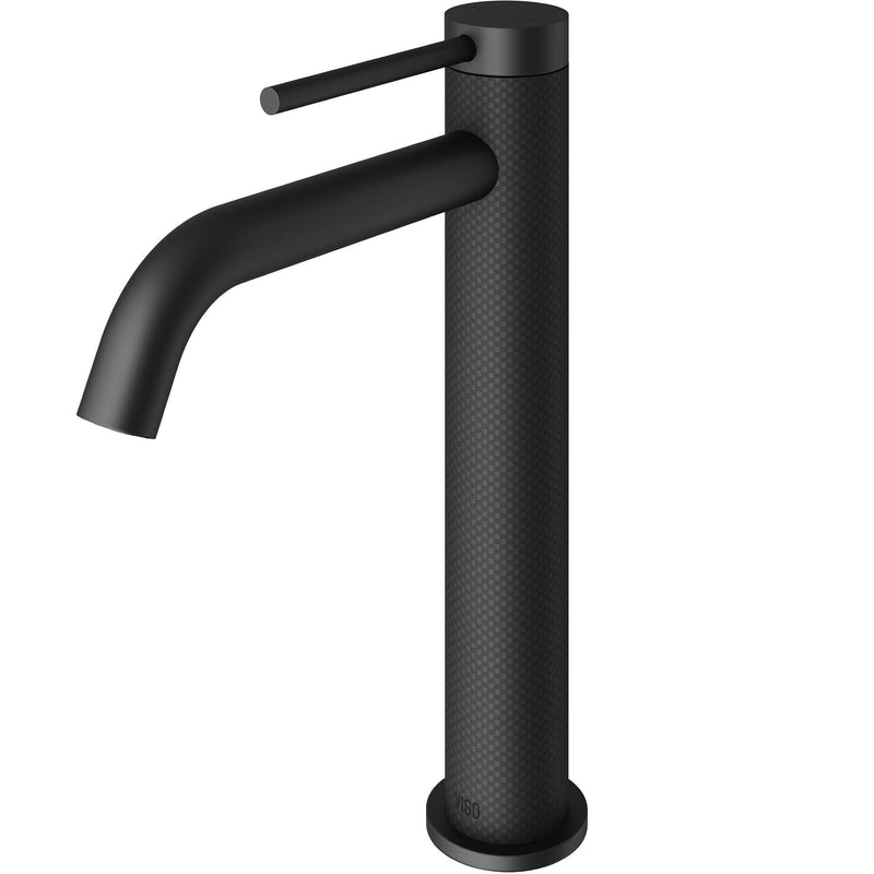 Lexington Single Handle Vessel Sink Bathroom Faucet with cFiber Body, Matte Black M579