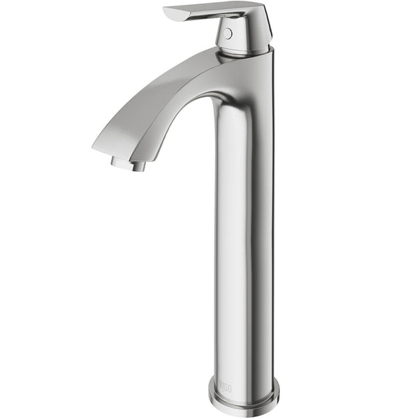 Linus Single Handle Vessel Sink Bathroom Faucet, Brushed Nickel F7151