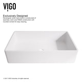 Magnolia Matte Stone Vessel Bathroom Sink/Basin with Deep Bowl, White
