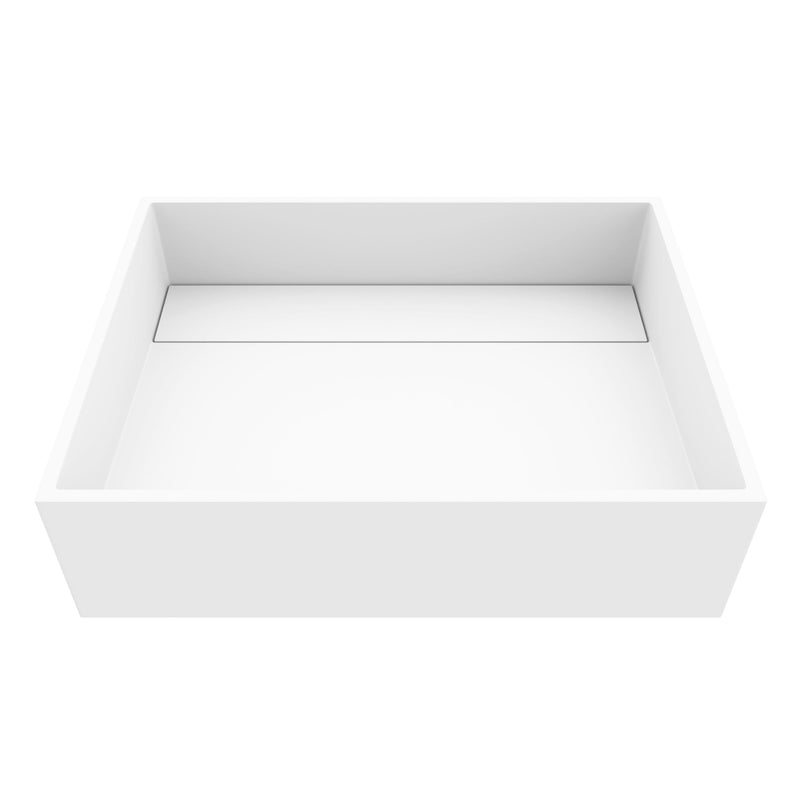 Montauk 18x13-in Deep White Bathroom Sink/Basin with Rectangular Vessel U8478