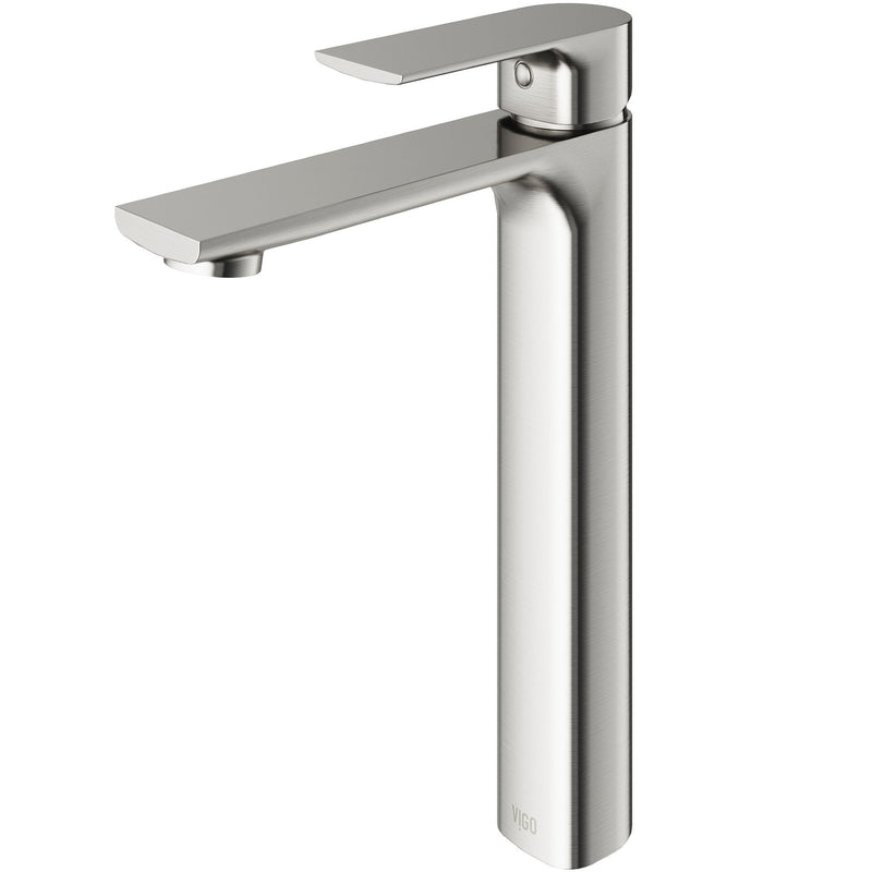 Norfolk Single Handle Vessel Bathroom Sink Faucet, WaterSense Certified, Brushed Nickel D4311