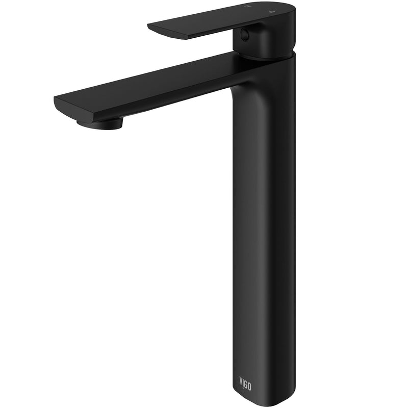 Norfolk Single Handle Vessel Bathroom Sink Faucet, WaterSense Certified, Matte Black L9098