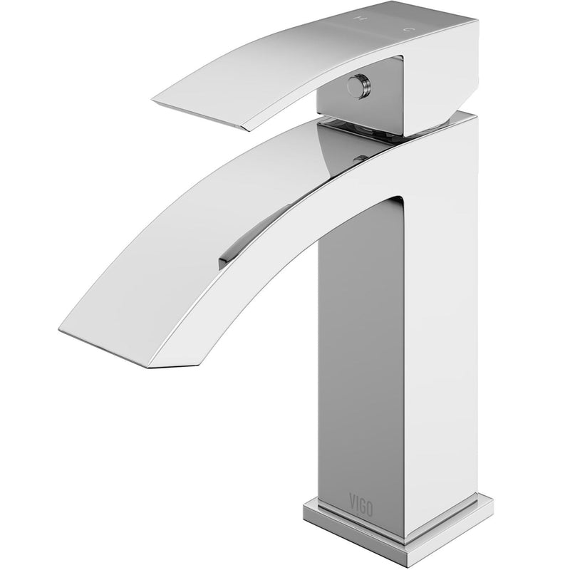Satro Single Handle Single Hole Bathroom Sink Faucet, WaterSense Certified, Chrome J4155