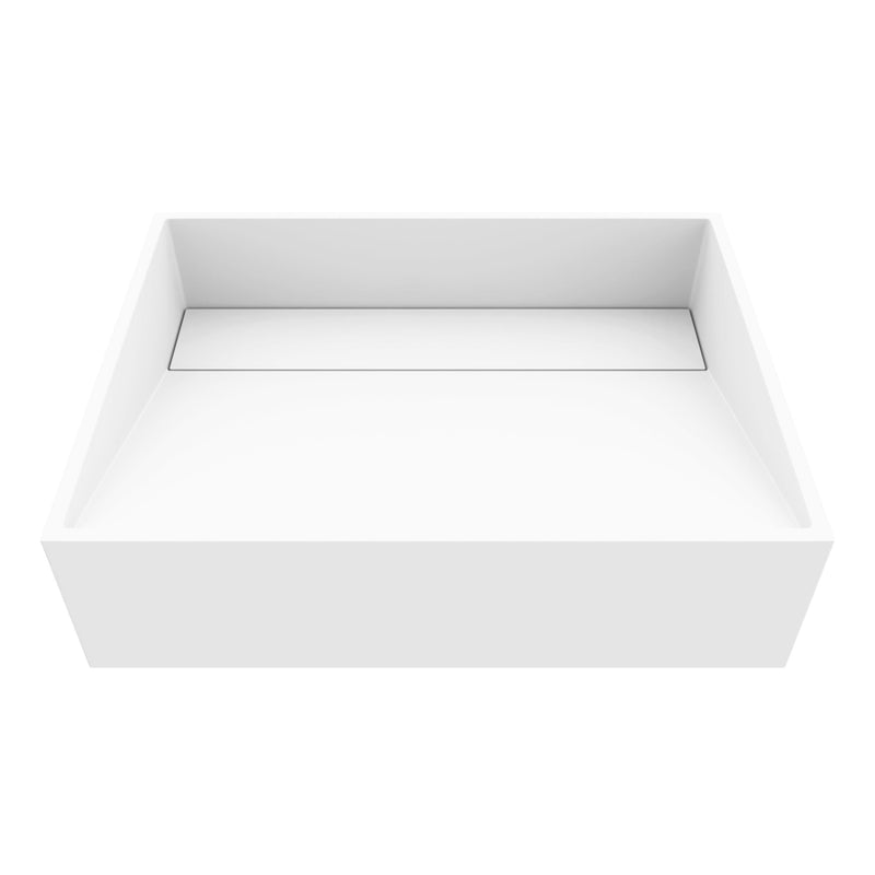Starr Modern 17x13-in Deep White Bathroom Sink/Basin with Rectangular Vessel Z0089