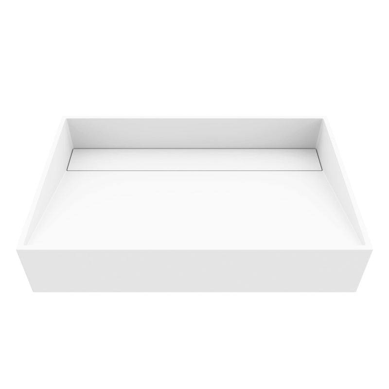 Starr Modern 23x15-in Deep White Bathroom Sink/Basin with Rectangular Vessel I2636