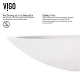 Wisteria White Bathroom Sink Set with Matte Black Olus Faucet