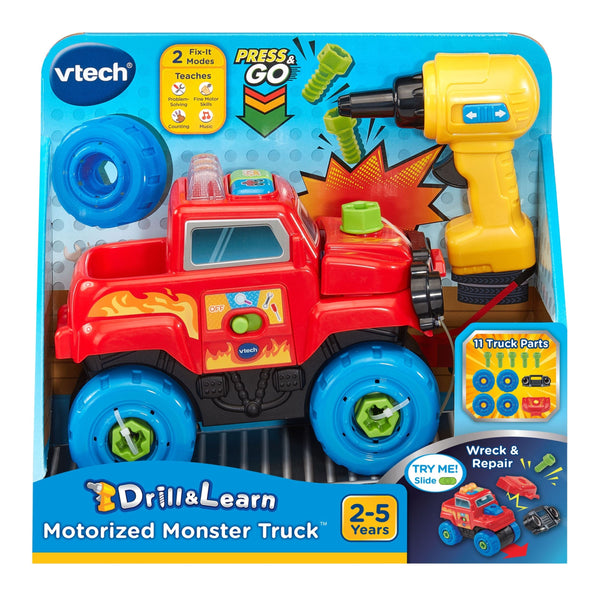 Drill and Learn Monster Truck Toy for Ages 3+ S1624