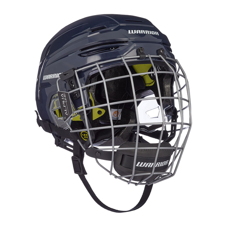 Alpha Pro Senior Hockey Helmet & Cage Combo, Navy W1874