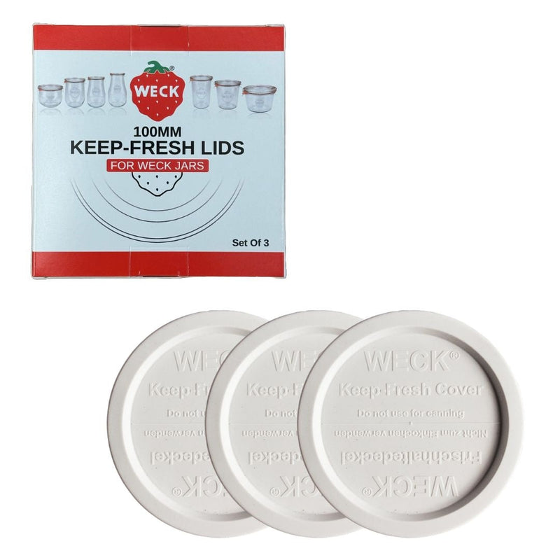 100mm Keep Fresh Lids for Jars, BPA-Free, 3-pk Y3064