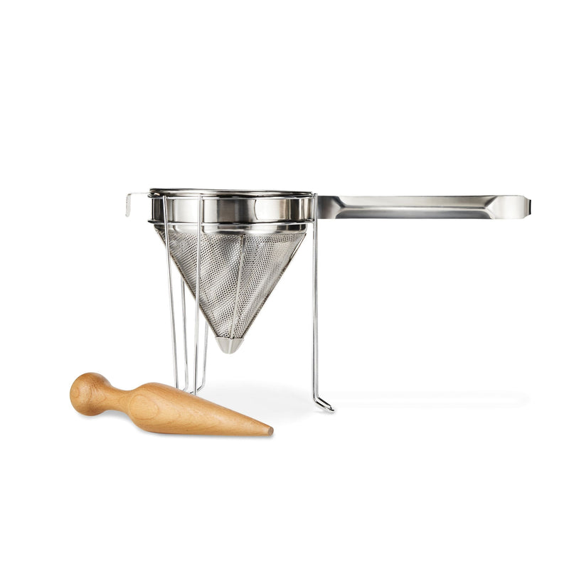 Stainless Steel Cone Strainer and Pestle Set Q2710