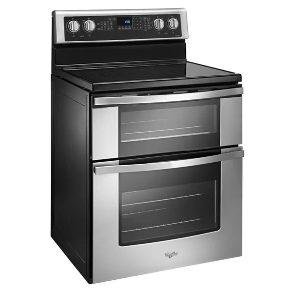 Whirlpool 30 in 6.7 cu ft. Stainless Steel Electric Double Oven Range with True European Convection K0800