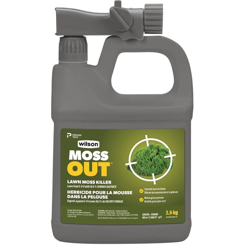 MossOut Moss Killer with Lawn Food 5-0-0, 2.5-kg D6308
