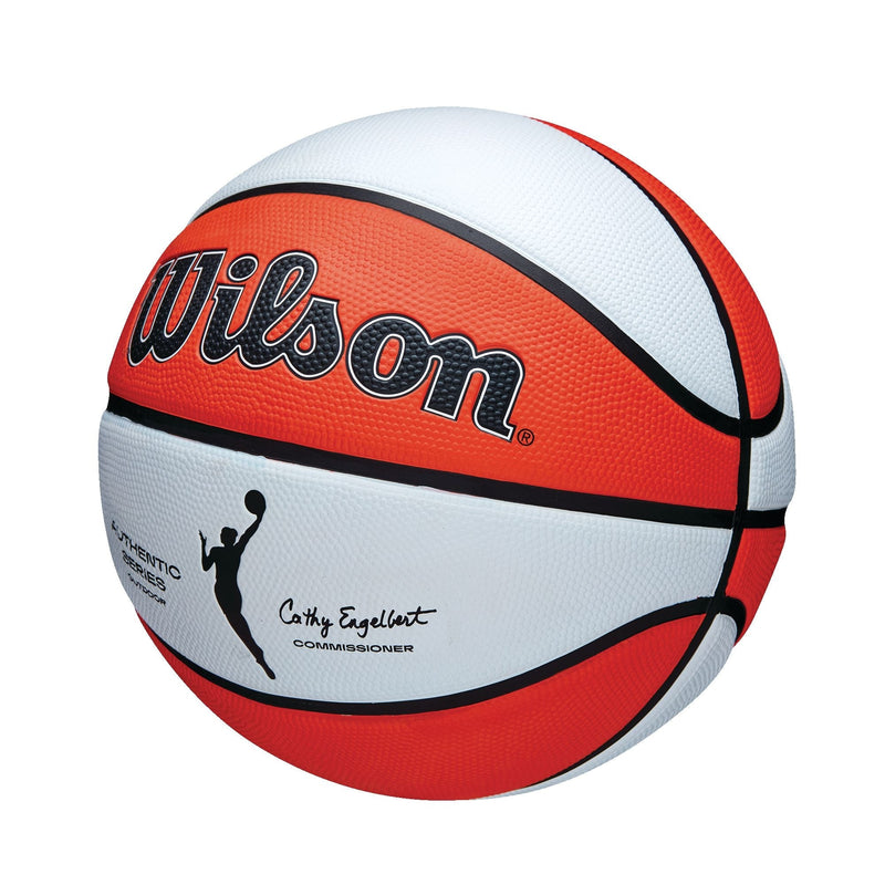 Authentic Series Youth Kids' Outdoor Basketball, Size 6 (28.5-in), Orange/White J2004