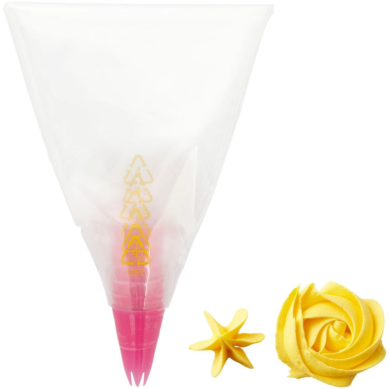 Disposable Piping Decorating Bag Tip Fuse, Clear, 6-pk, for Baking/Cake Decoration R8572