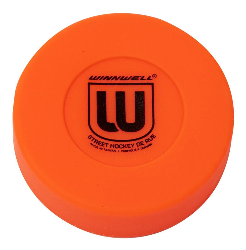 Street Hockey Medium Puck, Orange, 75mm, 50g Y0436