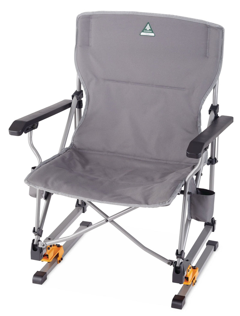 Bonavista Folding Camp Rocker Chair, Grey U8136