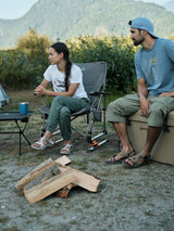 Bonavista Folding Camp Rocker Chair, Grey