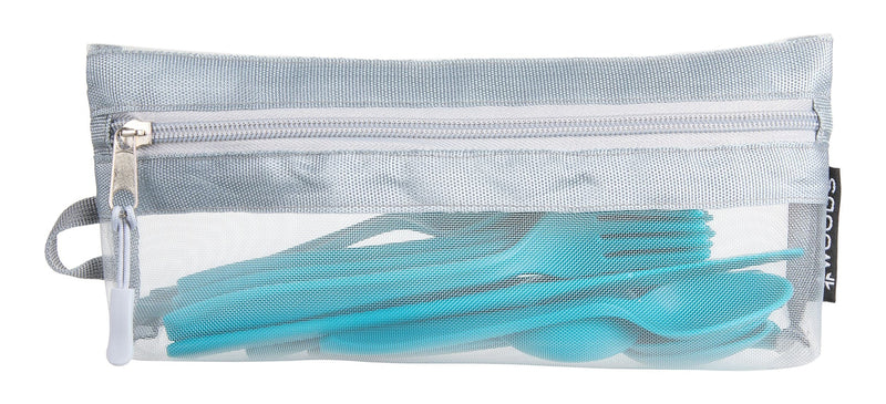 Reusable BPA-Free Plastic Camp Cutlery Set, 16-pc M9794