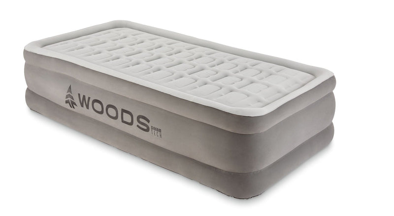 Tritech Double-High Air Mattress with Built-In 120V Pump, Twin Z0678