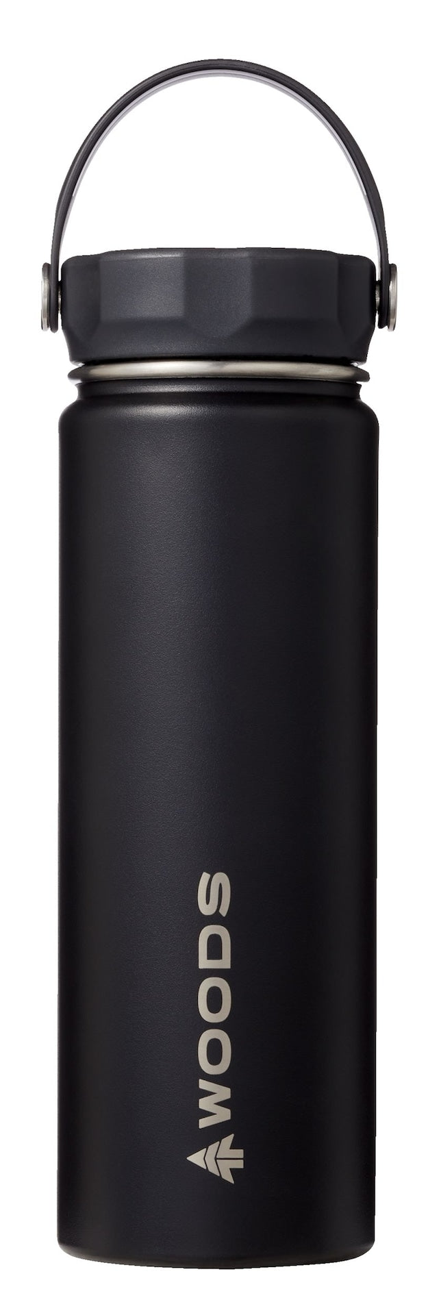 Water Bottle, 22-oz, Stainless Steel, Leak-Proof, Black G9814