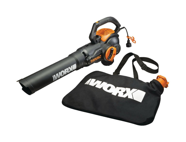WG522 Trivac 12 Amp 3-in-1 Electric Vacuum Blower/Mulcher/Vac with Shoulder Strap V2755