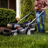 WG737 Nitro 40V PowerShare 2-in-1 Brushless Cordless Push Poly Mower, 16-in with (2) PowerShare Pro 4.0Ah Batteries