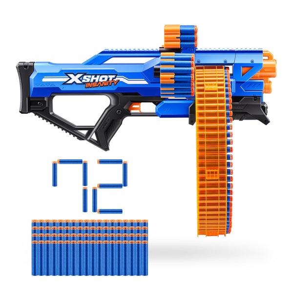 Insanity S1 Mad Mega Barrel Dart Blaster, 72-Darts, Ages 8+ B2326