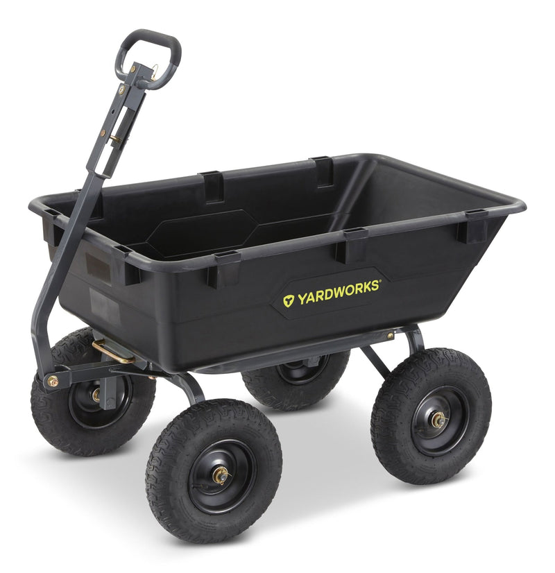 Poly Tray 4-Wheel Garden/Yard Cart, 1200-lb P3889