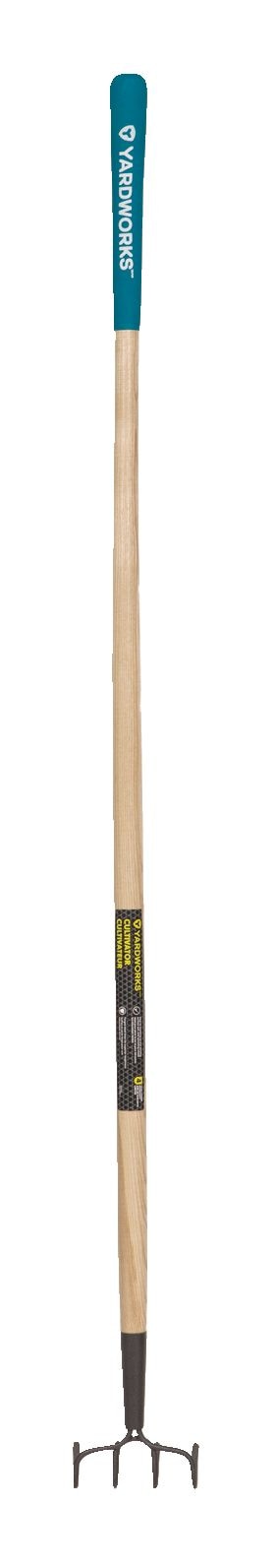 Steel 4-Tine Cultivator, 57-in Wooden Shaft W8913