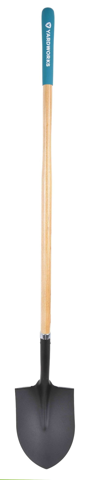 Tempered Steel Round Point Long Handle Shovel, 62-In, Hardwood Shaft V963