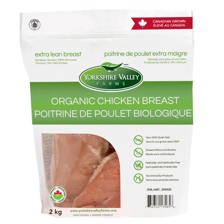 Yorkshire Valley Farms Organic Boneless Skinless Chicken Breasts, 5 2 kg Z9382