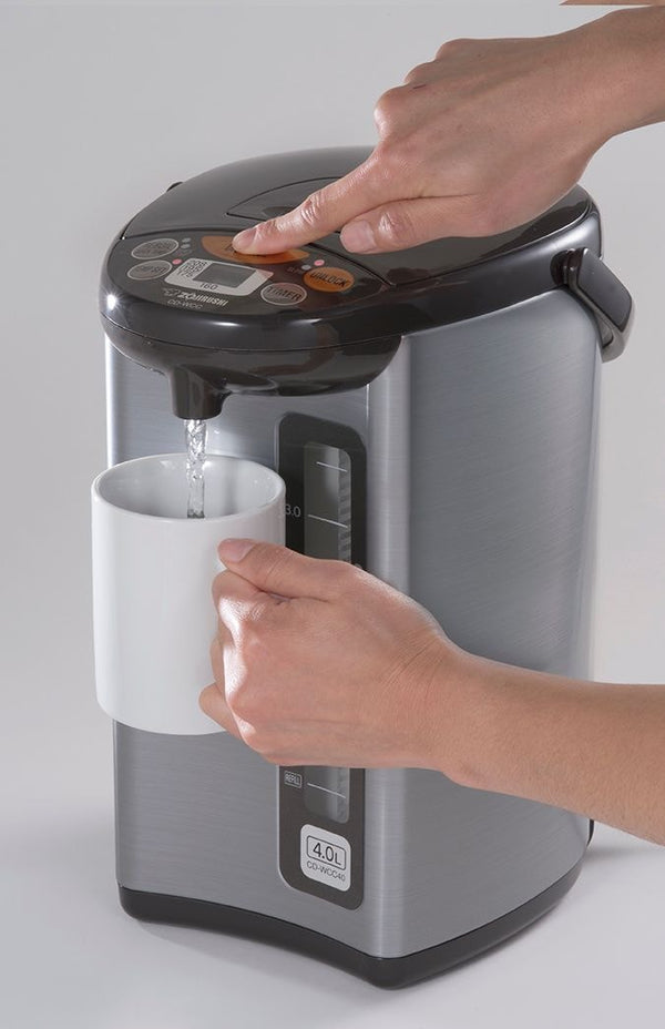 Electric Hot Water Boiler, Warmer & Dispenser, Black/Stainless Steel, 4-L Y2491