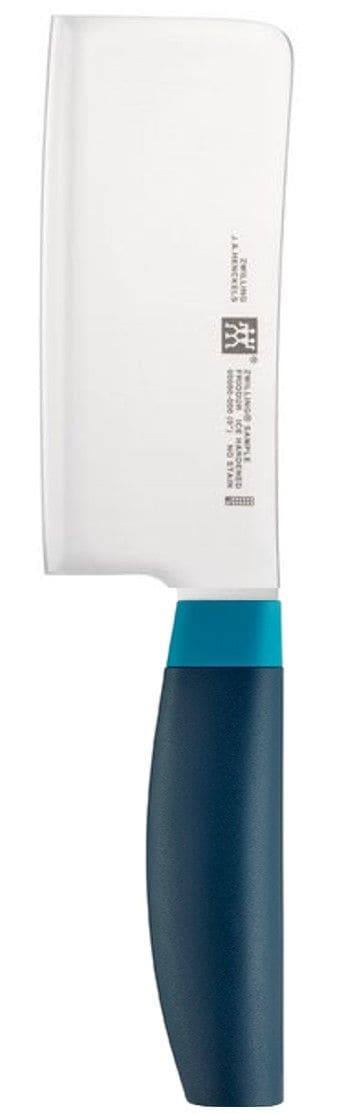 Now Stainless Steel Knife Block Set with Blade Sharpener & Knife Block, Blue, 7-pc B3139